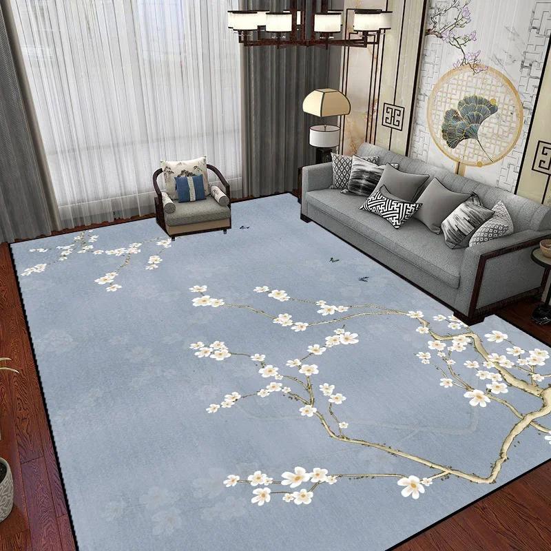 Luxurious Chinese Style Carpets for Living Room Washable Lounge Large Room Rugs Soft Non-slip Floor Mats Bedroom Carpet 200x300