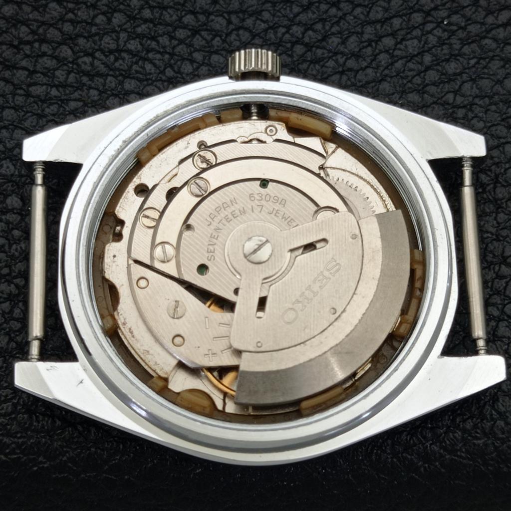 AUTOMATIC SEIKO 5 JAPAN MENS 6309A REFURBISHED WHITE COLOR DIAL WATCH A440305-4 Sk-a440305