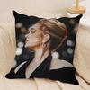 Hot Singer AAdele Cushion Cover Soft Plush Throw Pillow Cover  DoubleSided Decorative Cushion Case  Sofa Bedroom Home Decor