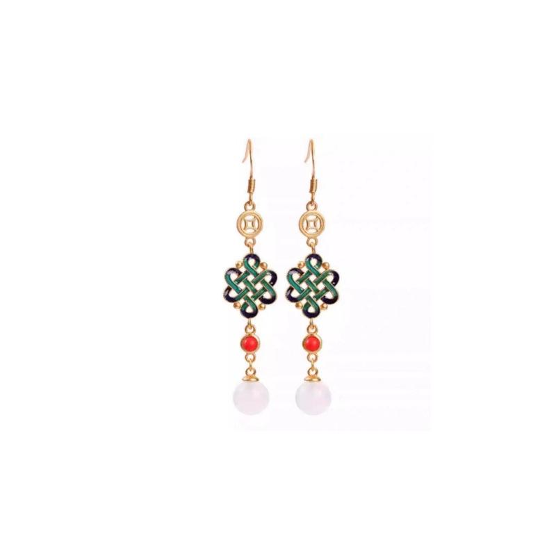 Female Retro Niche New Chinese Knot Earrings