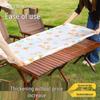 Rectangular Disposable Outdoor Tablecloth with Drawstring - Perfect for Camping, Picnics, and Street Stalls