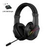 2.4G Bluetooth Luminous Gaming Headset with USB Wireless Transmitter - Low Latency Esports Audio.