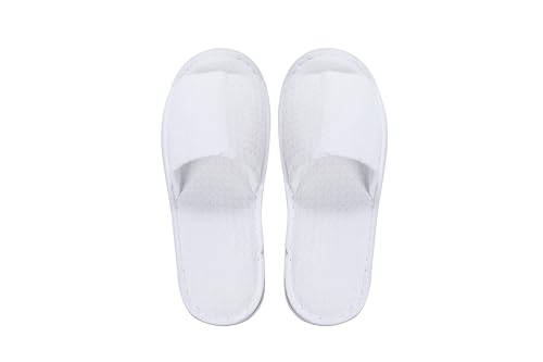 [kitamurasyokai] Disposable Slippers, 10-Pair Set (Individually Wrapped), Thick Sole, Non-Slip, Luxurious, Fluffy, Unisex, Indoor Room Shoes, Hotel Am