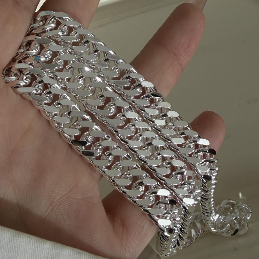 S925 Sterling Silver Necklaces For Women Simple Minimalist Pendant Necklaces Simple 50 60 CM Chain Necklace Birthday Gift