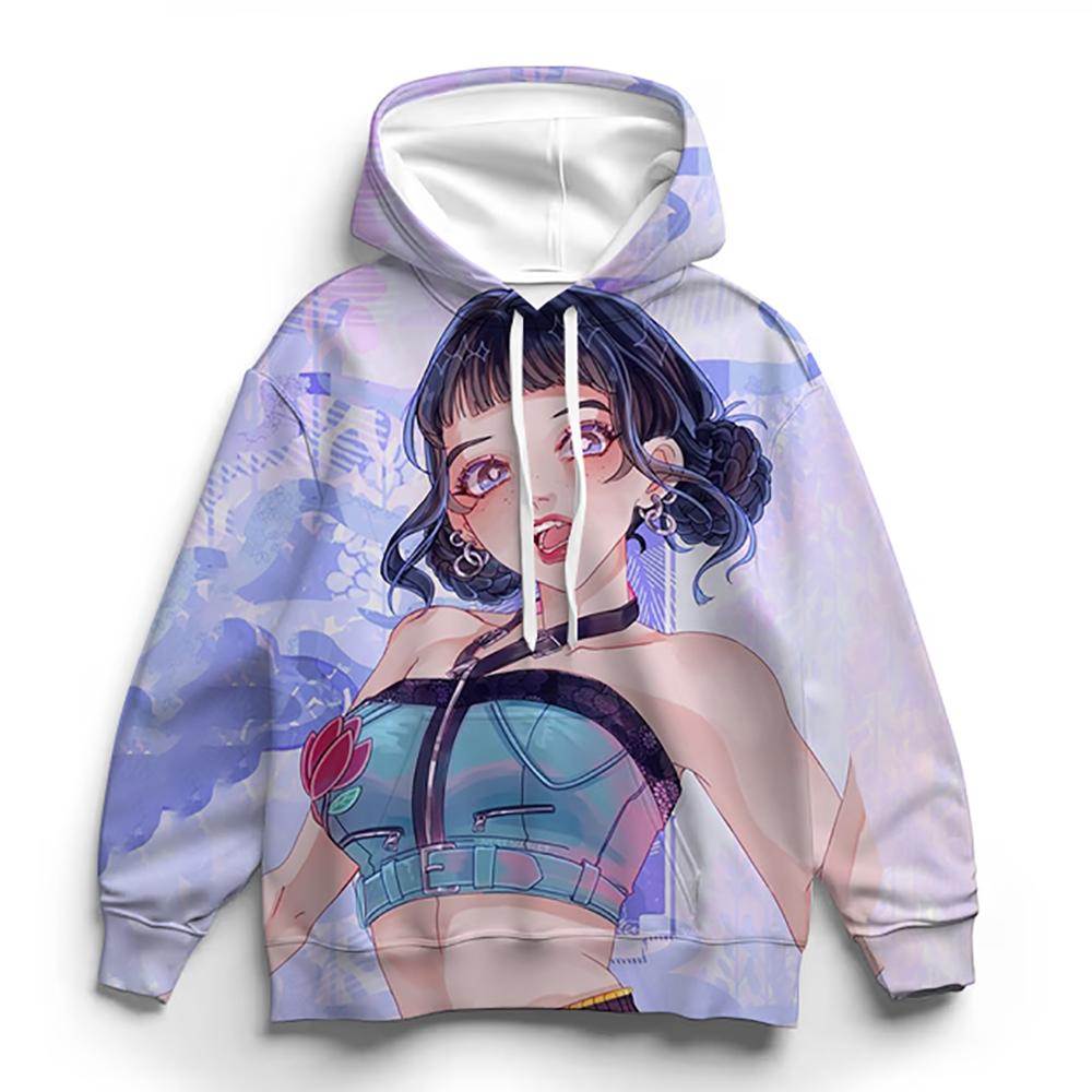 KPop Demon Hunter Huntrix Hoodie Girls Pullover Fashionable and Versatile
