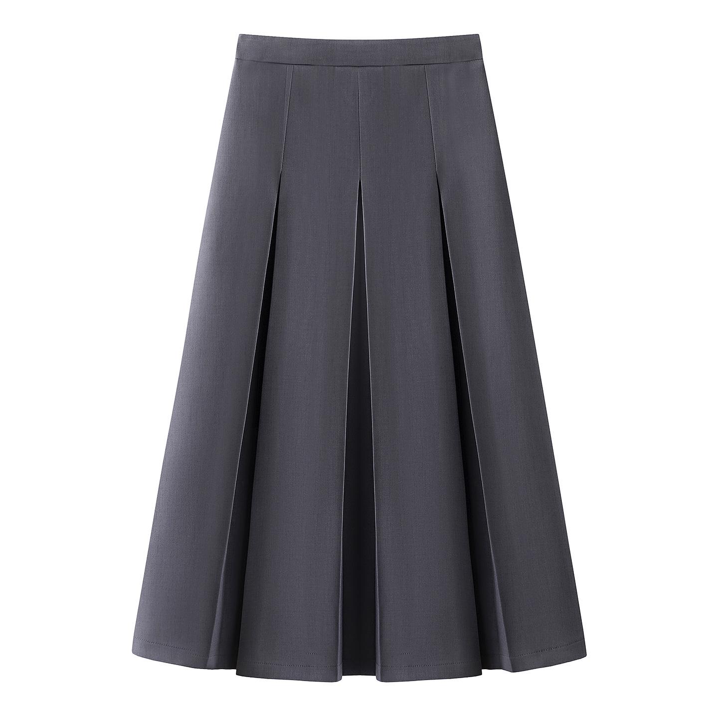 

2026 Spring Women s French Style Two-Piece Set: Sweet Fake Two-Piece Top and A-line Pleated Skirt (A96C256) Large