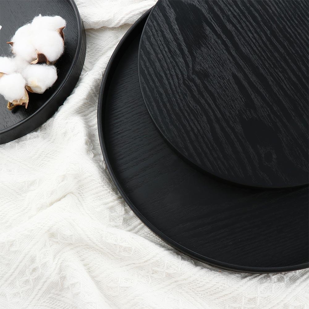 Traditional for Coffee Table Chinese Style Storage Trays Salad Bowl Platter Tea Tray Snack Plate