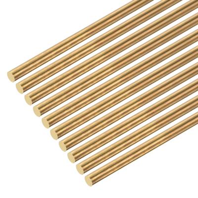 DMiotech X Brass Rods for DIY Brass Welding Lathe Drift Punch Model Cars 40-Pack 10-inch 3/32-inch Crafts, Rods, Rods, Shafts, Airplanes, Boats,