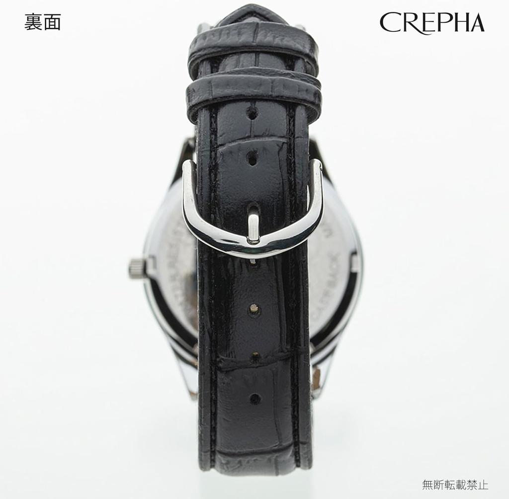 [Clefer] Analog Men's Watch Waterproof Leather Strap Black TE-AM008-WTS