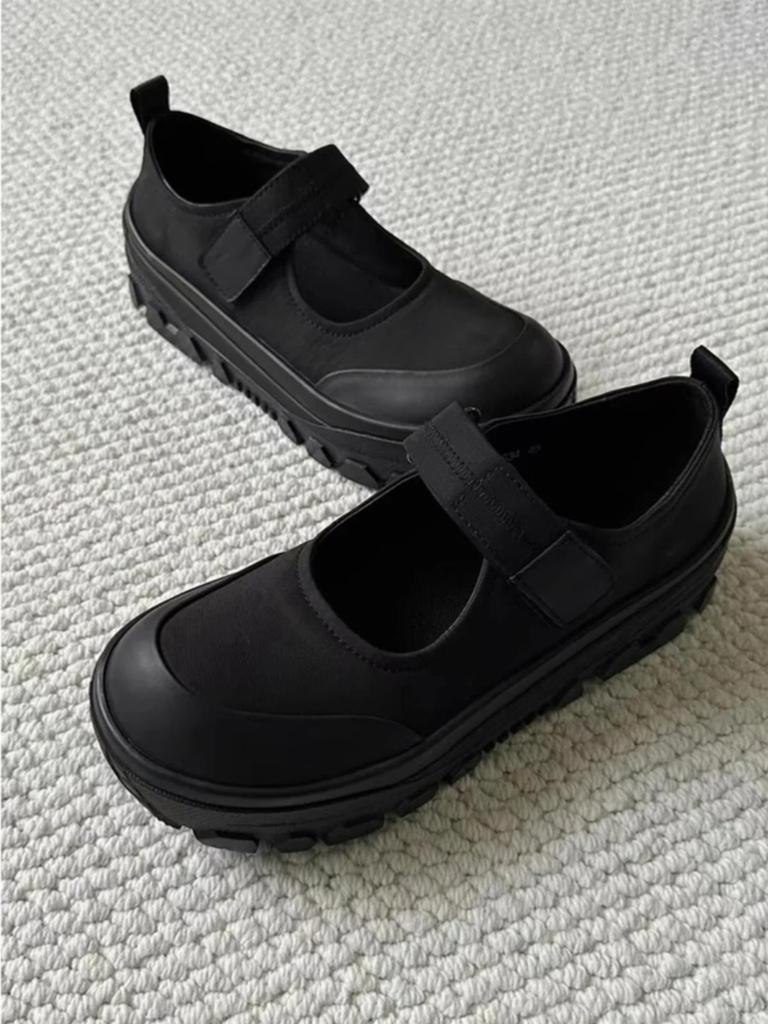 Fashion Korean version thick sole single shoe with college style height increasing versatile casual Mary Jane shoes for women
