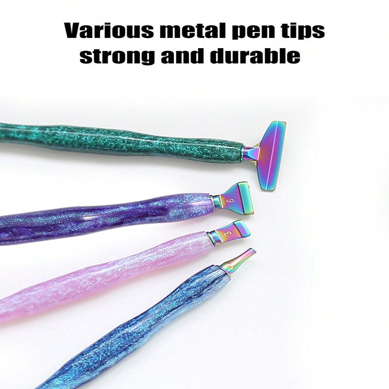 Diamond Painting Tool Kit, A DIY Diamond Embroidery Accessory Set for Craft Lovers and Beginners, Includes A Diamond Pen with Resin and 6 Metal Tips