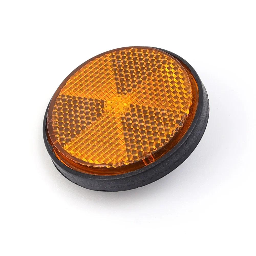 Reflector circular pentru motocicletă, vehicul electric, bicicletă, impermeabil, rezistent la praf, reflector de avertizare nocturnă, fixare cu șurub hexagonal de 6 mm