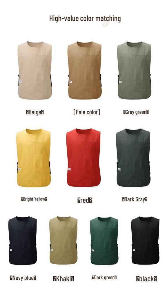 Waterproof Vest-Style Apron for Work, Catering, or Home Use