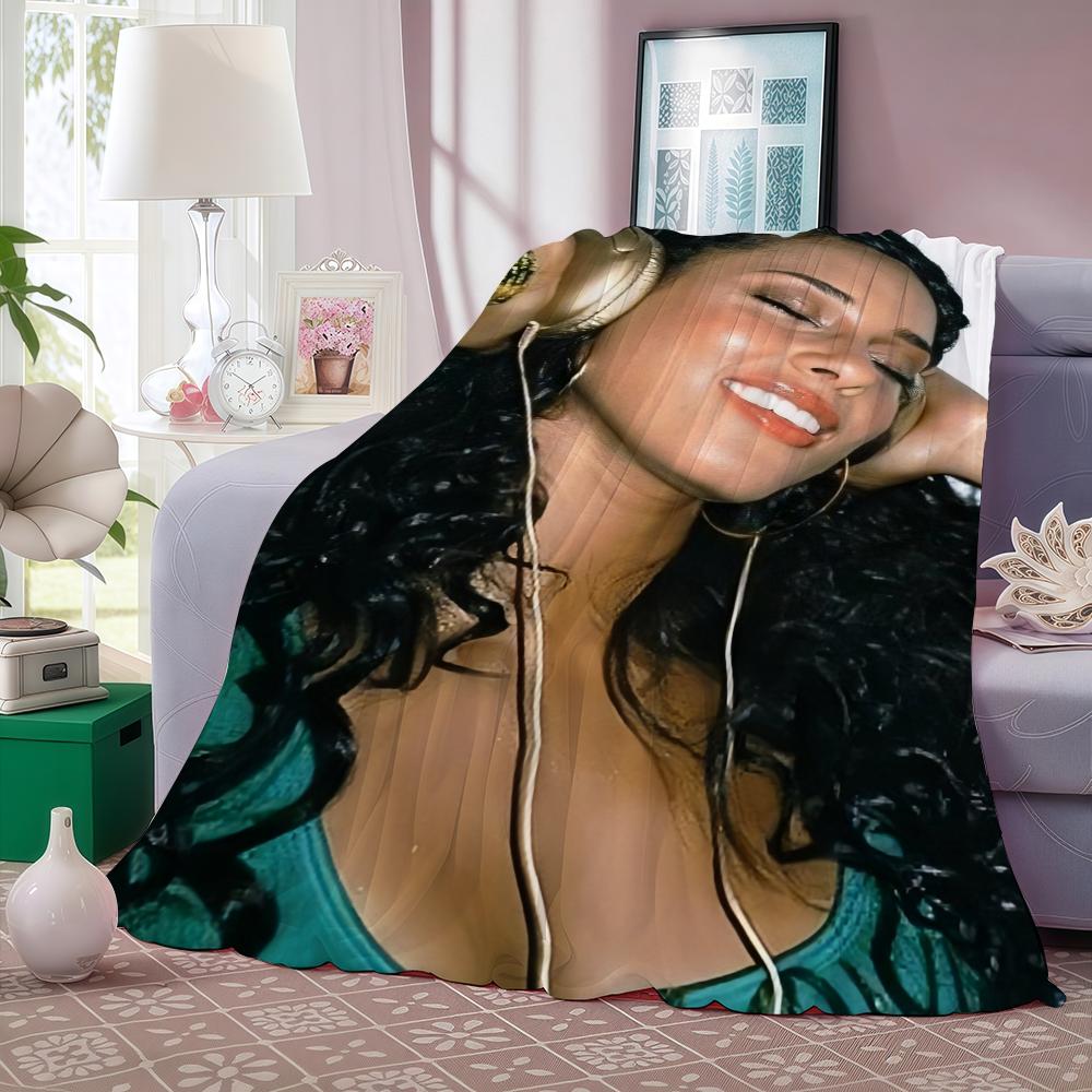 A-Alicia Keys Singer Blanket Warm And Soft Suitable For Bedroom Living Room Sofa Bed Office Travel Camping