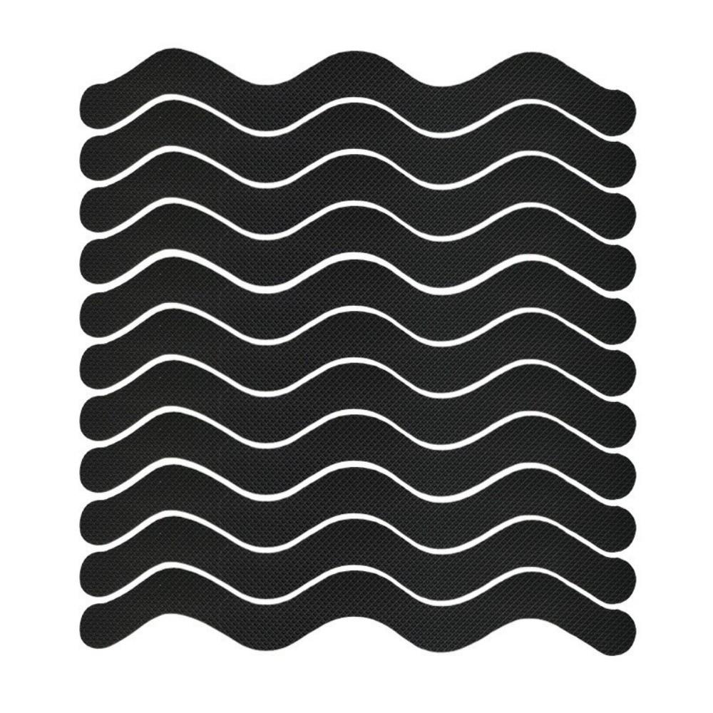6/12pcs Adhesive Anti-Slip Stickers S-Shaped Design Bathroom Floor Stickers  for Bathtub