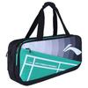 Li Ning Fabric Badminton Bag, One Shoulder Handbag Regular Unisex Black Green ABJS019-2