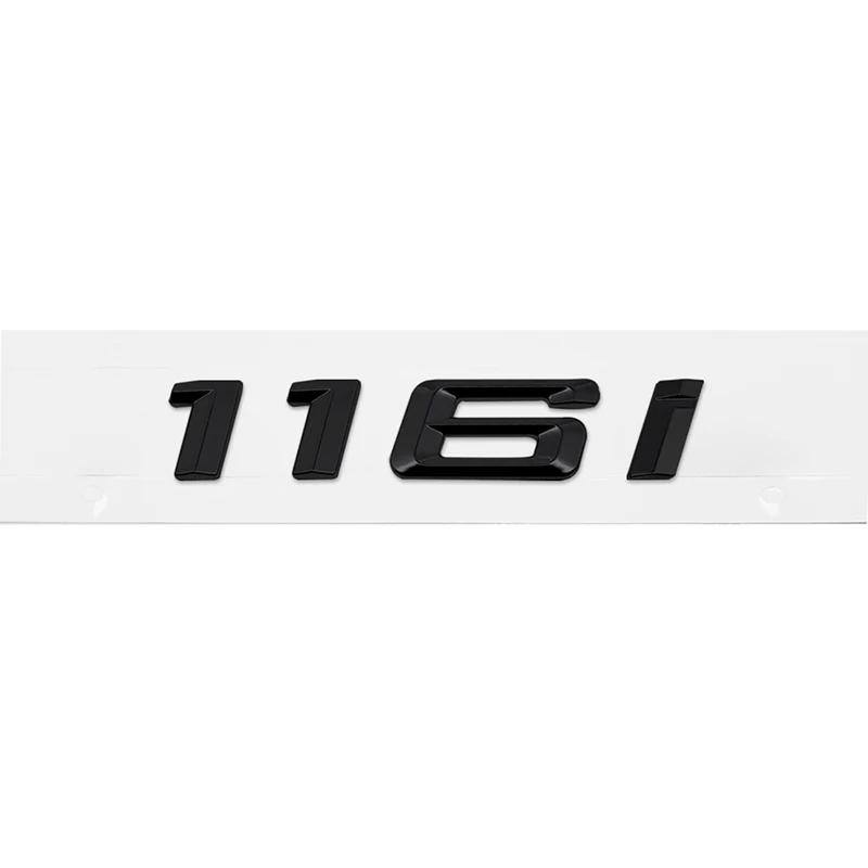 ABS Car Rear Trunk Letters Logo Badge Emblem Sticker For BMW 1 Series 116i 118i 120i 125i 130i 135i 140i E81 E82 E87 E88 F20 F21