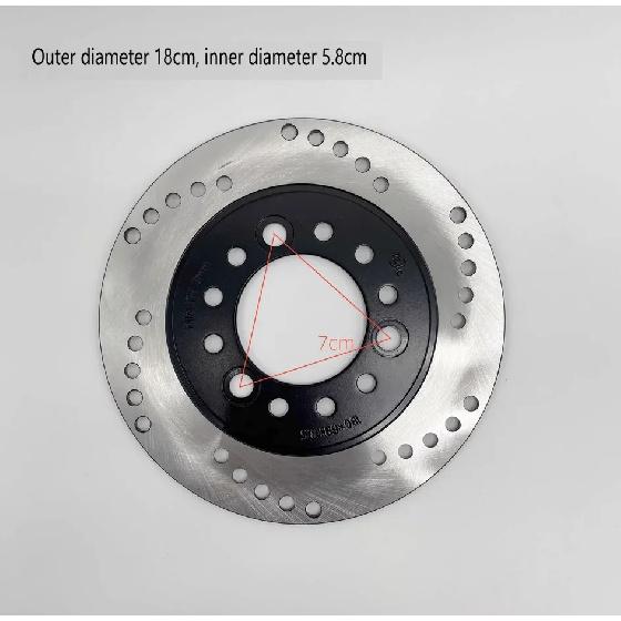 Brake Braking Pad For Electric Motorcycle Part Scooter Disc Outside Diameter 180mm Inner Hole 58mm Screw Distance 70mm Thicknes