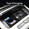 For Jetour X70 Plus 2024 2025 Car Wireless Charger Pad Fast Charging Center Console Organizer Interior Modification Accessories