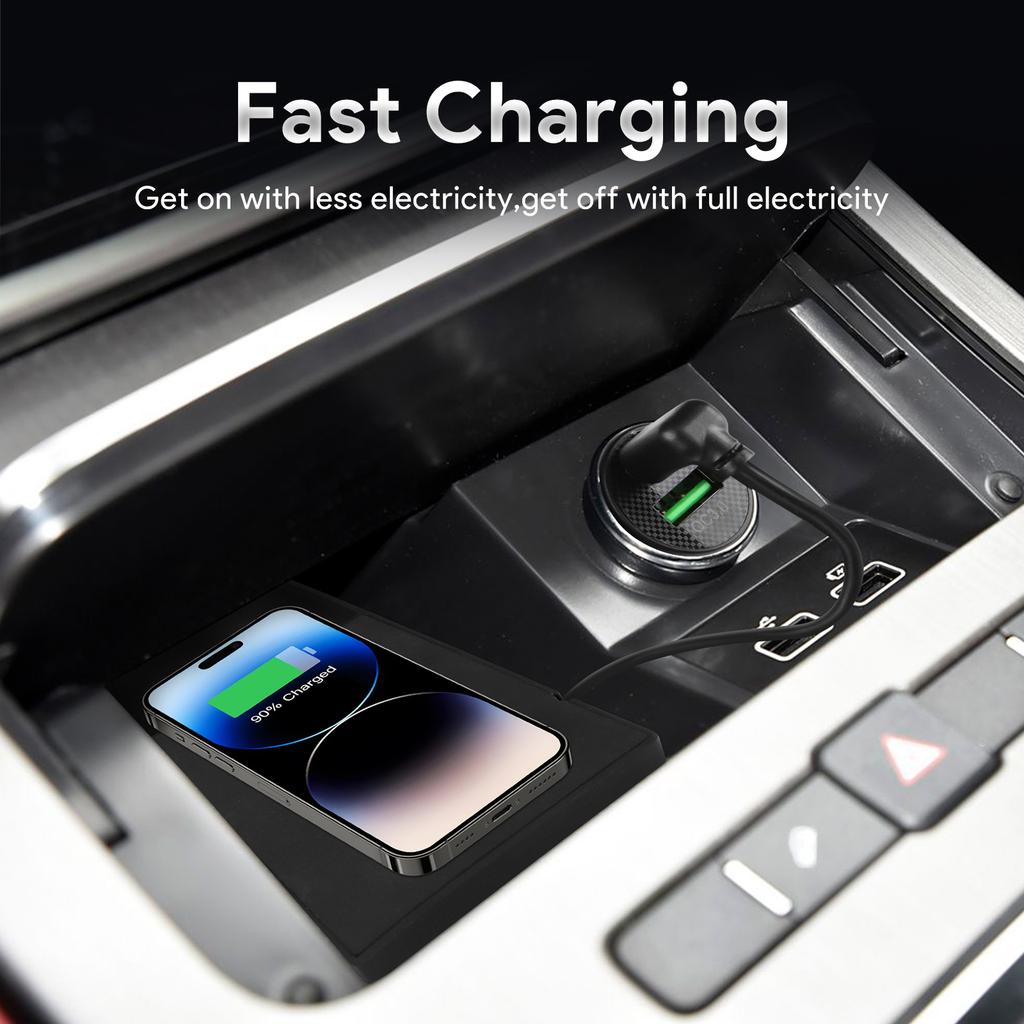For Jetour X70 Plus 2024 2025 Car Wireless Charger Pad Fast Charging Center Console Organizer Interior Modification Accessories