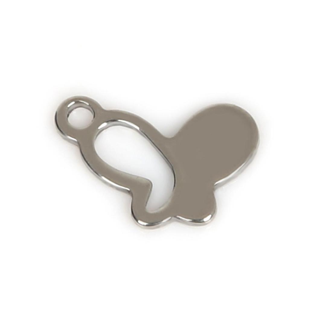 50Pcs Geometric Pendant Stainless Steel Charms For Women Kids Necklace Bracelet DIY Jewelry Making Accessories