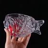 3D Fish-shaped Glass Thick Wine Glass Creative Smoothies Bowl  Cold Drink