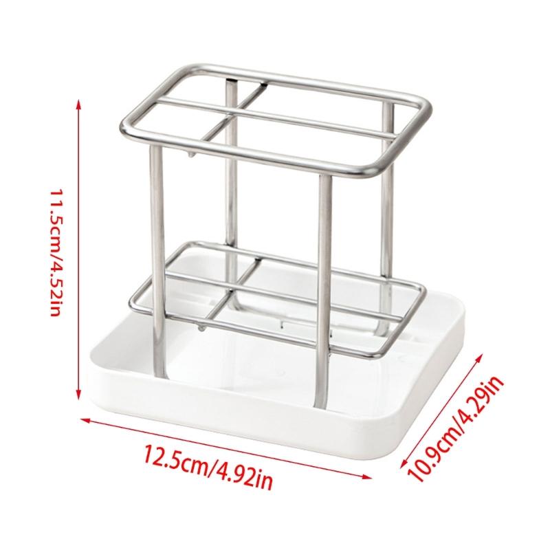 Toothbrush And Toothpaste Stand With Quick Drying Designs For Keeping Bathroom Clean And Tidying