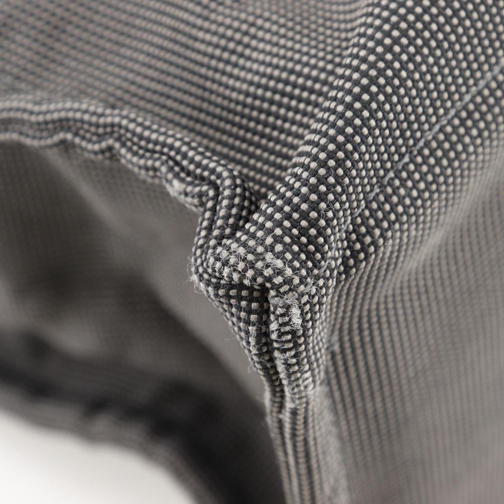 Hermes Herline Tote GM Tote Bag Gray Nylon Canvas Unisex Used