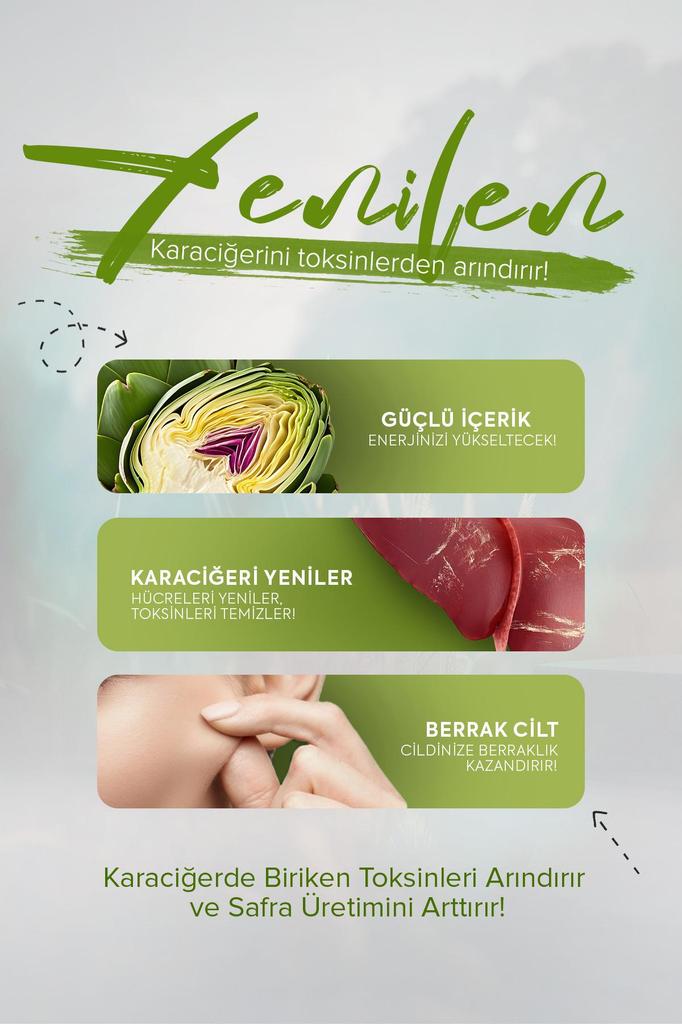 Liver Detox - A Dietary Supplement Containing Glutathione, Milk Thistle and Artichoke