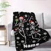 Christmas Skeletons Home Custom Blankets Cozy Soft Lightweight Multipurpose Blanket For Picnics Sofas Offices Beds Living Rooms Perfect Gift For