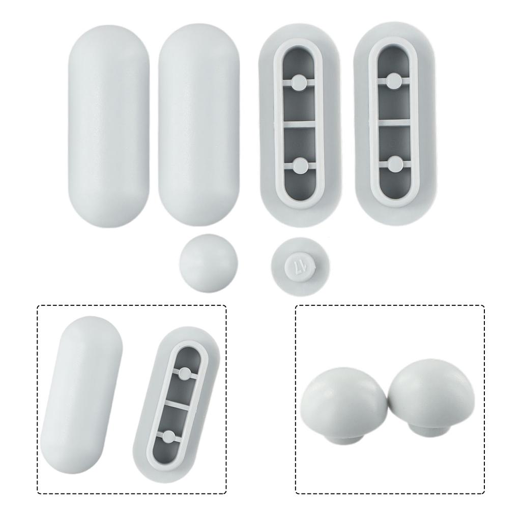 Toilet Seat Shock-proof Buffers Bumpers Replacement For Pads Accessories Parts 4Pcs Seat 2PcsTop Cover Toilet Repair Parts