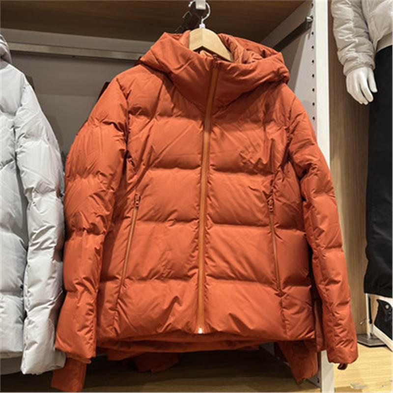 

Men s Seamless Hooded Down Jacket - Autumn/Winter 2023 Collection (3D Design, Solid Color) S помаранчевий
