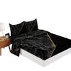 Four-Piece Mattress Marble Pattern Bedding 3D Digital Printing Kit Mattress Protective Cover