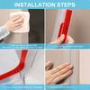 1pc 1/3metersT- Shaped Clear Seal Strip for Doors Windows and Shower Glass Gaps, Shower Glass Door Seal Strip