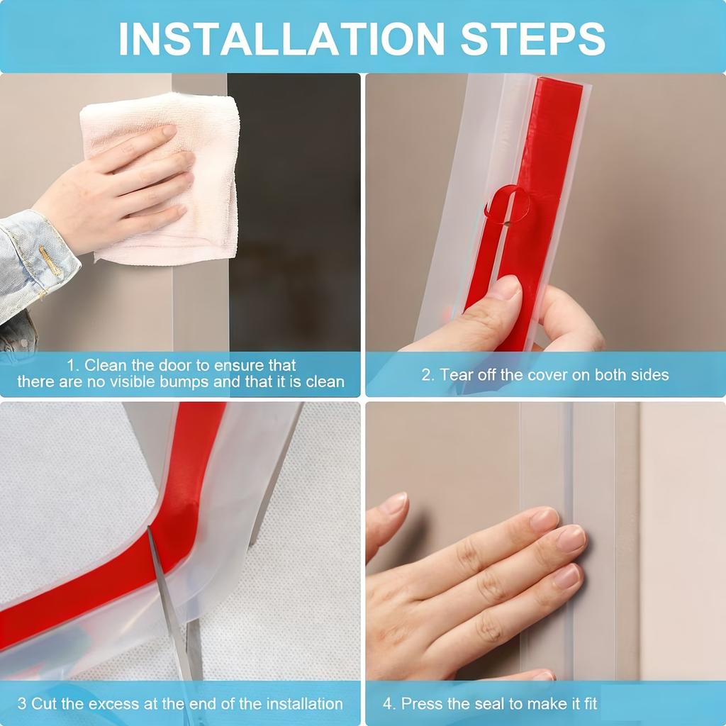 1pc 1/3metersT- Shaped Clear Seal Strip for Doors Windows and Shower Glass Gaps, Shower Glass Door Seal Strip