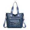 Women's Bag New Large-capacity Soft Leather Fashion Shoulder Mother Bag Retro and Simple