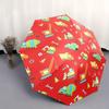 Automatic Open/Close Umbrella with Construction Theme - Heavy-Duty Construction Vehicles (Trucks, Excavators) - Compact Foldin