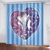 Free Shipping Pink Black Rainbow Unicorn Cartoon Window Thin Shading Curtain Kids Childern for Bedroom Living Room Decor Hooks