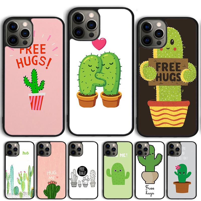 Umarmungs-Kaktus Sommer Hülle Schale Für iPhone 17 Air 15 16 14 13 12 Pro Max 11 Pro Max Plus Handyhülle Abdeckung