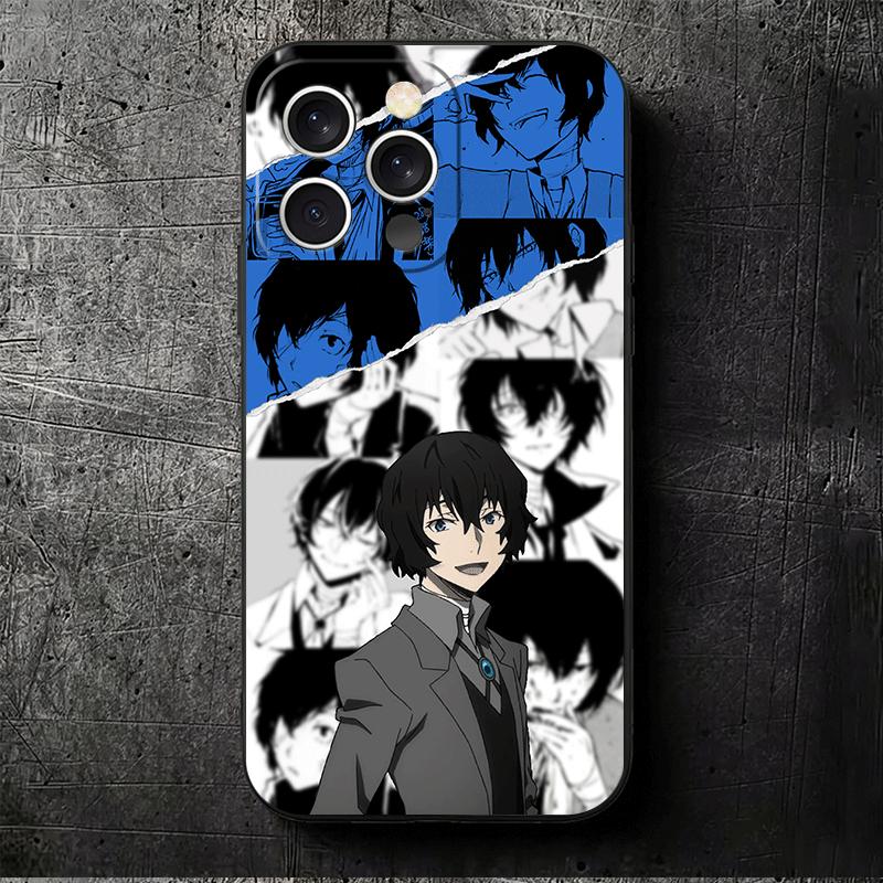 Bungo Stray Dogs Dazai Soft Phone Case for iPhone 16 16E 17 Air 15 Pro Max 14 Plus 13 Mini 11 12 7 Black Cover Back Shell