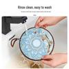 High Temperature Resistant Retro Enamel Pot Mat: Non-Slip, Anti-Scald Ceramic Pad for Dining Table