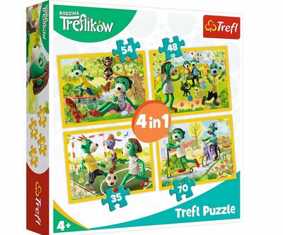 PUZZLE 4W1 WSPÓLNE ZABAWY TREFIKÓW 34337