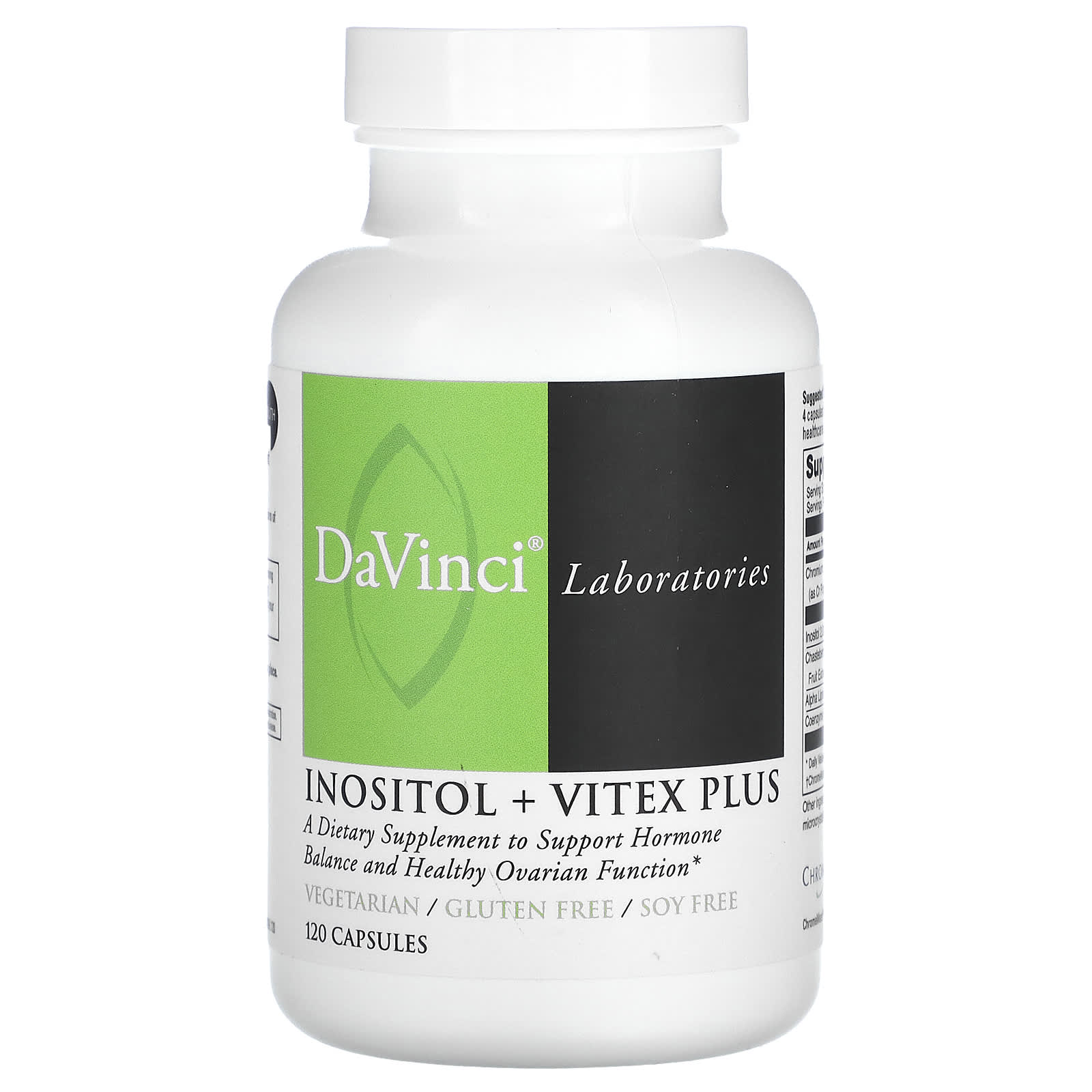 

DaVinci Laboratories, Inositol + Vitex Plus, 120 Capsules