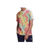 Adidas Originals Trefoil Embroidered Logo Tie-Dye Sports Crew Neck Short Sleeve T-Shirt Men Tops Multicolor GN2105