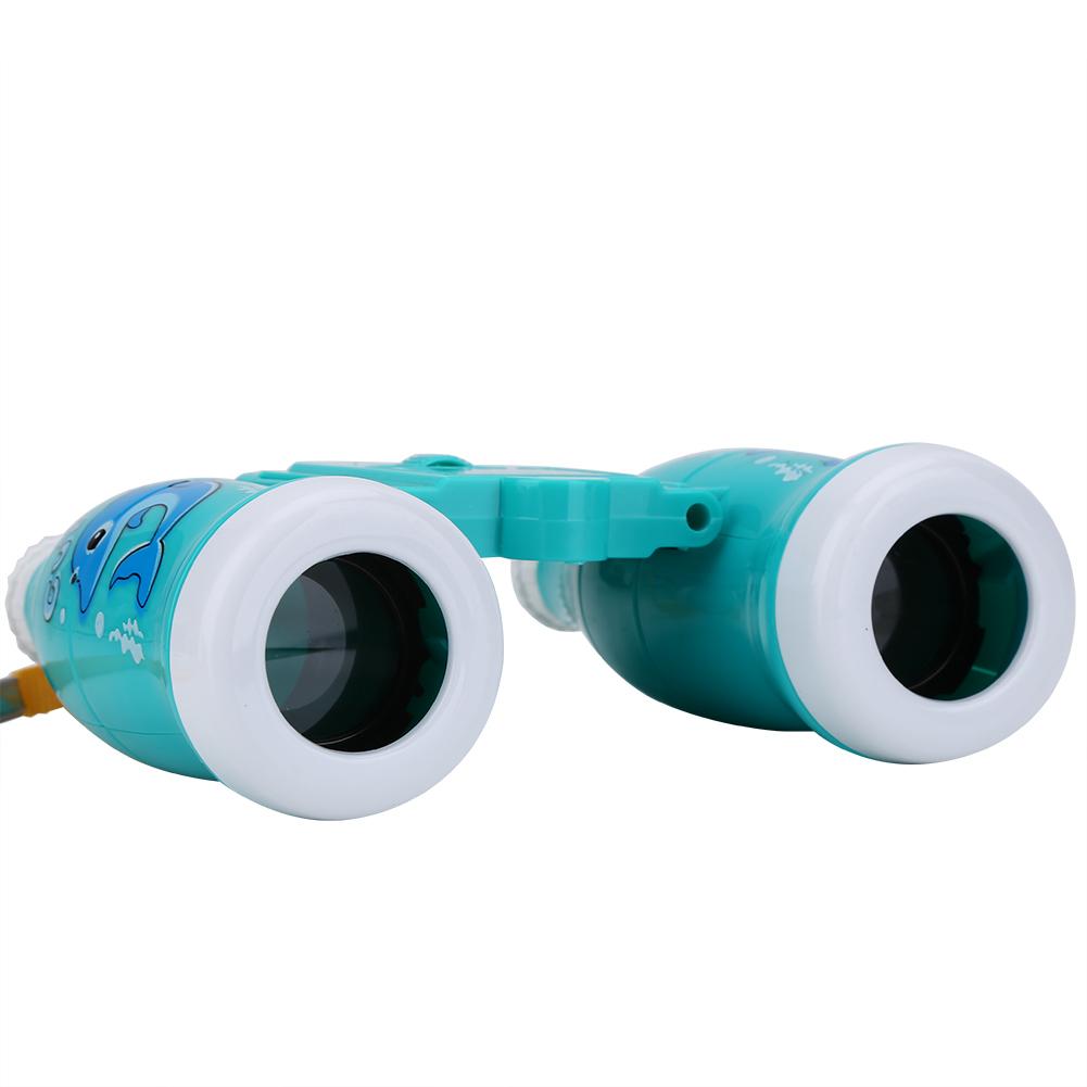 6 Times Lightweight Binoculars with Strap Children Educational Toys (Blue)
