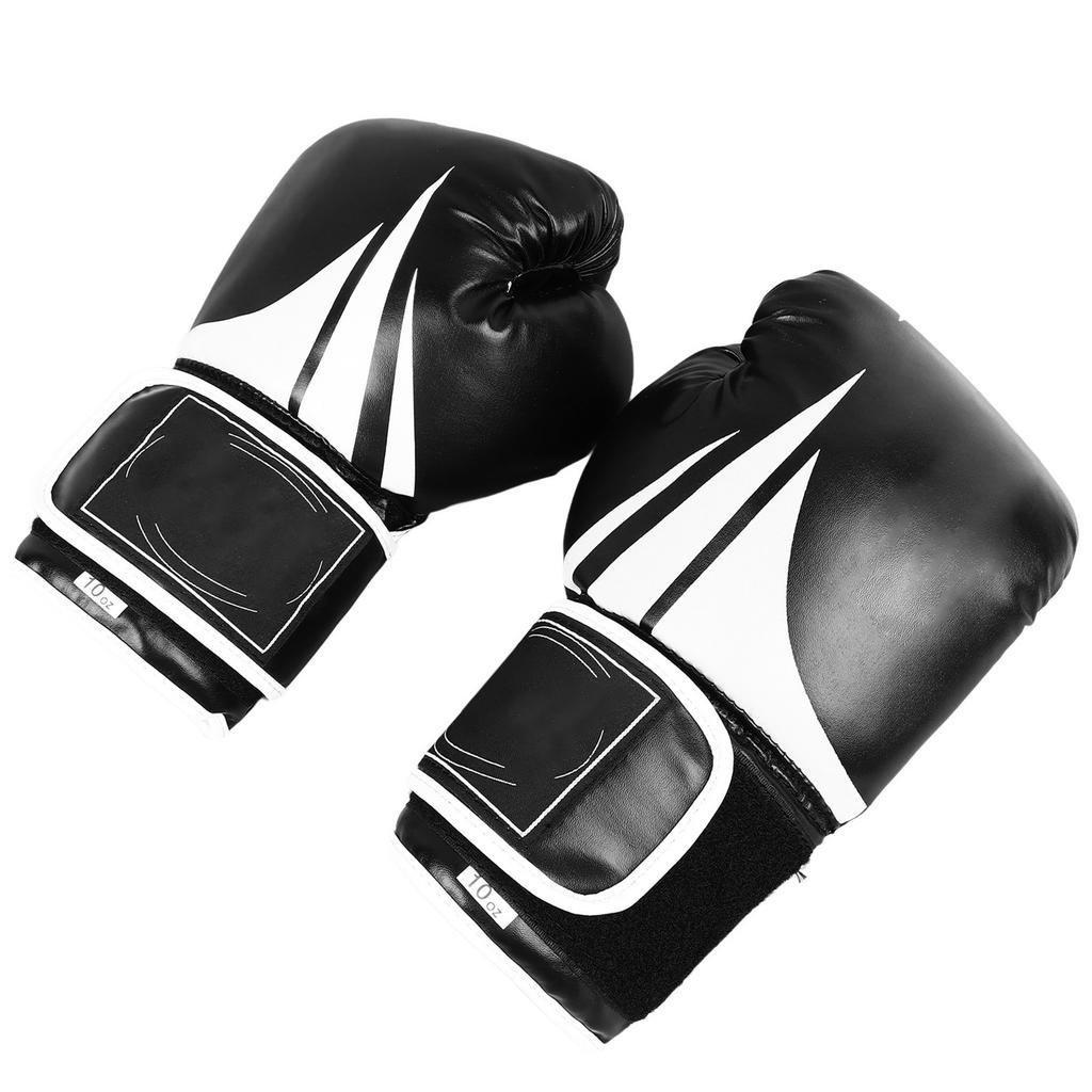 1 Pair 10oz Boxing Training Gloves Fighting Sandbag Boxing Gloves for Men Women Black