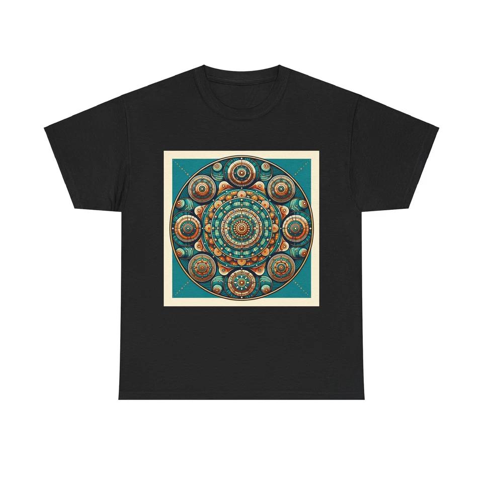 Unisex Adult T Shirt Geometric Mandalas Vibrant Color Design S
