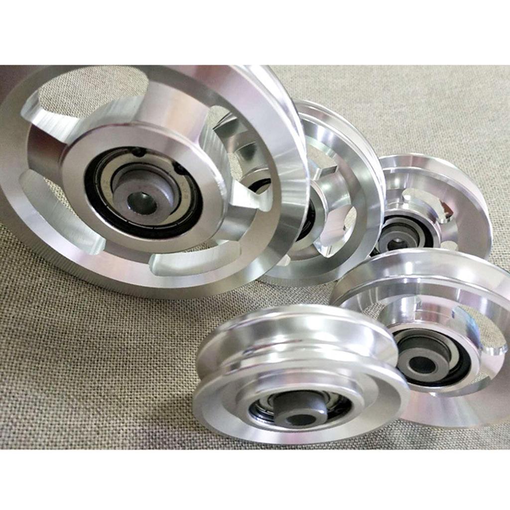 Aluminium Fitness Bearing Pulley Wheel Universals Pulley Wheel Fitness Gym Equipment Replacement Part Easy To Use
