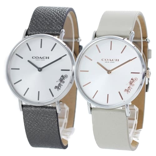 Coach Perry Watches for Men and Women, Matching Leather Straps, 1450315514503116