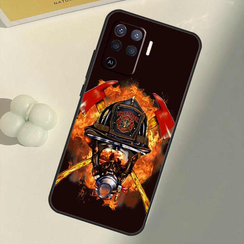 Firefighter Heroes Fireman For OPPO Find X3 Lite X5 Pro A5 A9 A31 A53 S A83 A91 A93 A54 A74 A94 A15 A16 A52 A72 Case